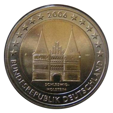 2 euros conmemorativa Puerta de Holstein